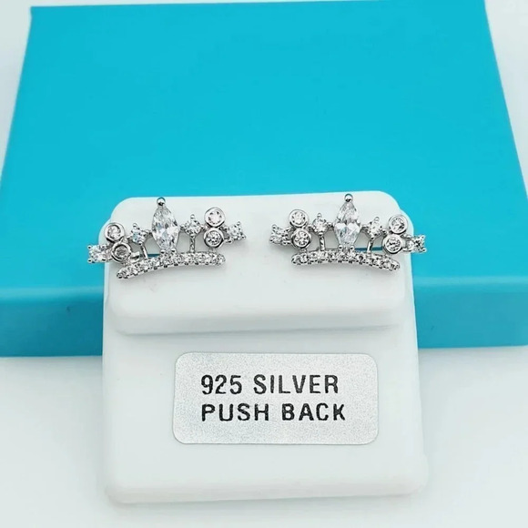 "925 Sterling Silver CZ Beautiful Earrings for Women, 1USPAR4228 - Picture 7 of 11